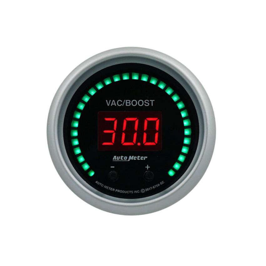 AutoMeter 6758-SC GAUGE, VAC/BOOST, 2 1/16