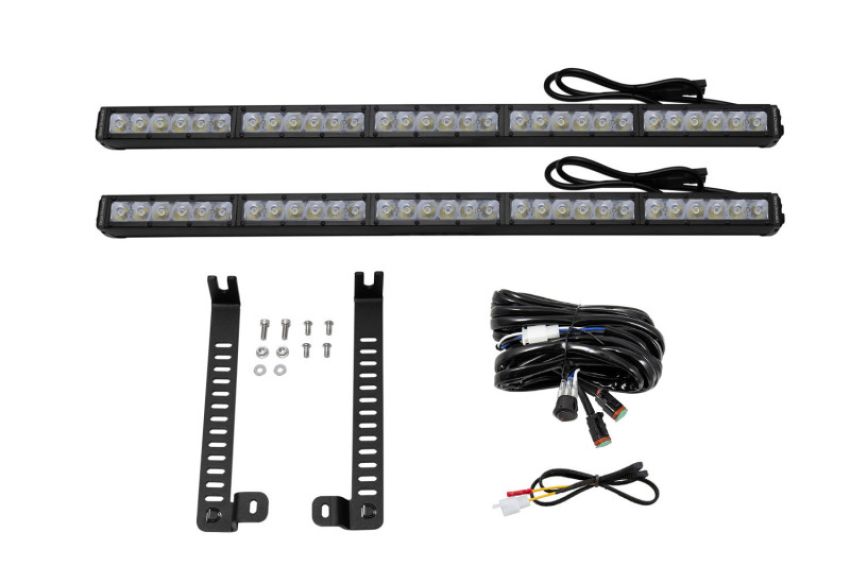 Diode Dynamics DD6766 14-19 Toyota 4Runner SS30 Dual Stealth Lightbar Kit - White Driving