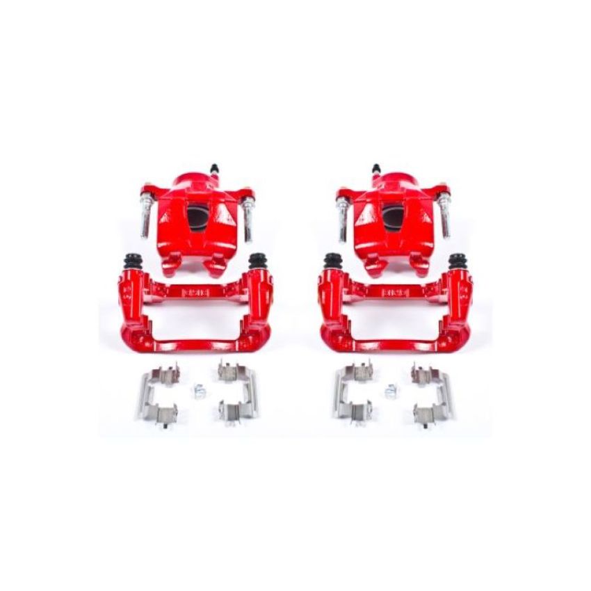 PowerStop S2580A Red Powder Coated Calipers