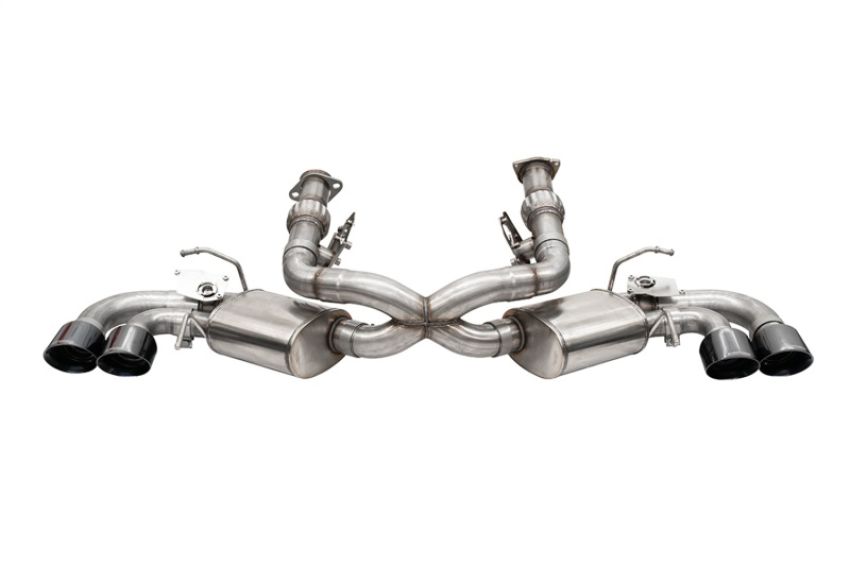 CORSA Performance 21103BLK Corsa 20-24 Corvette C8 3in Valved Cat-Back 4.5in Blk Quad Tips Fits Factory Perf Exhaust DeletesAFM