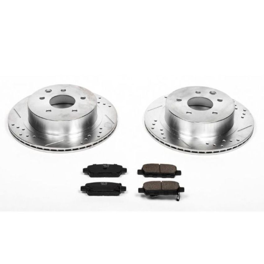 PowerStop K103 Z23 Daily Driver Carbon-Fiber Ceramic Brake Pad and Drilled & Slotted Rotor Kit