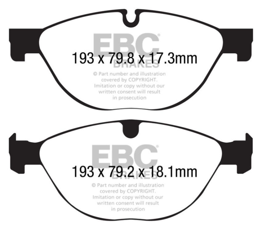 EBC Brakes DP32191C Redstuff Ceramic Low Dust Brake Pads