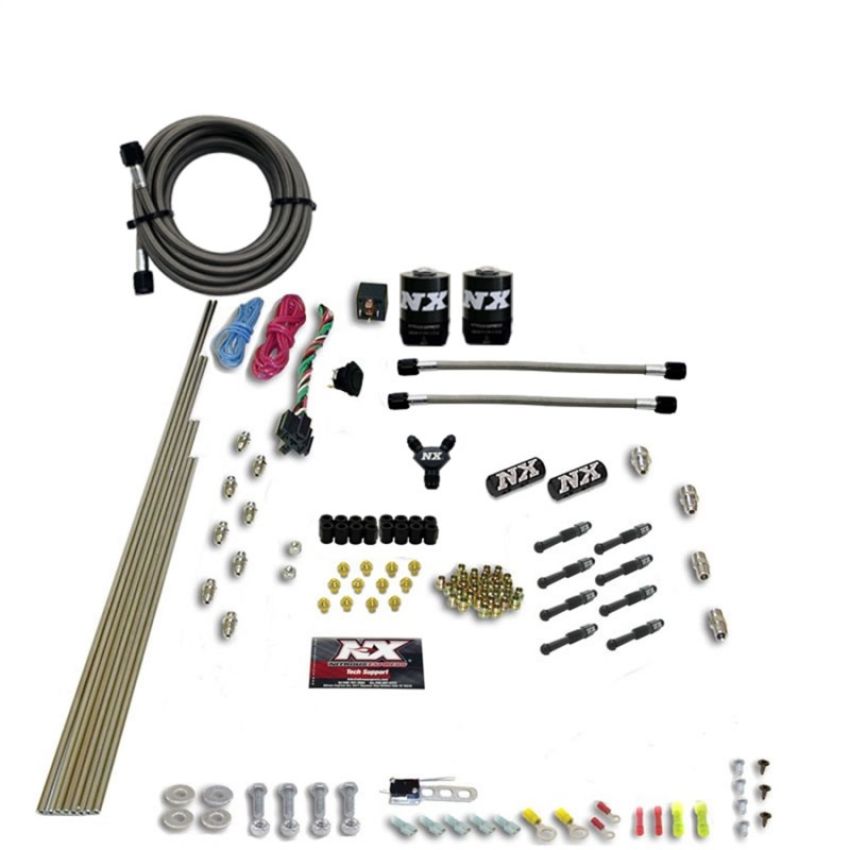 Nitrous Express 93006-00 8 CYL DRY DIRECT PORT, 2 SOLENOIDS, WITHOUT BOTTLE (200-600HP JETTING)