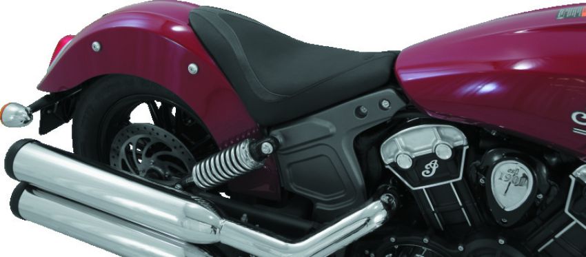 Mustang Motorcycle 75105 Mustang 01-08 Honda VT750DC Spirit Wide Touring 1PC Seat - Black