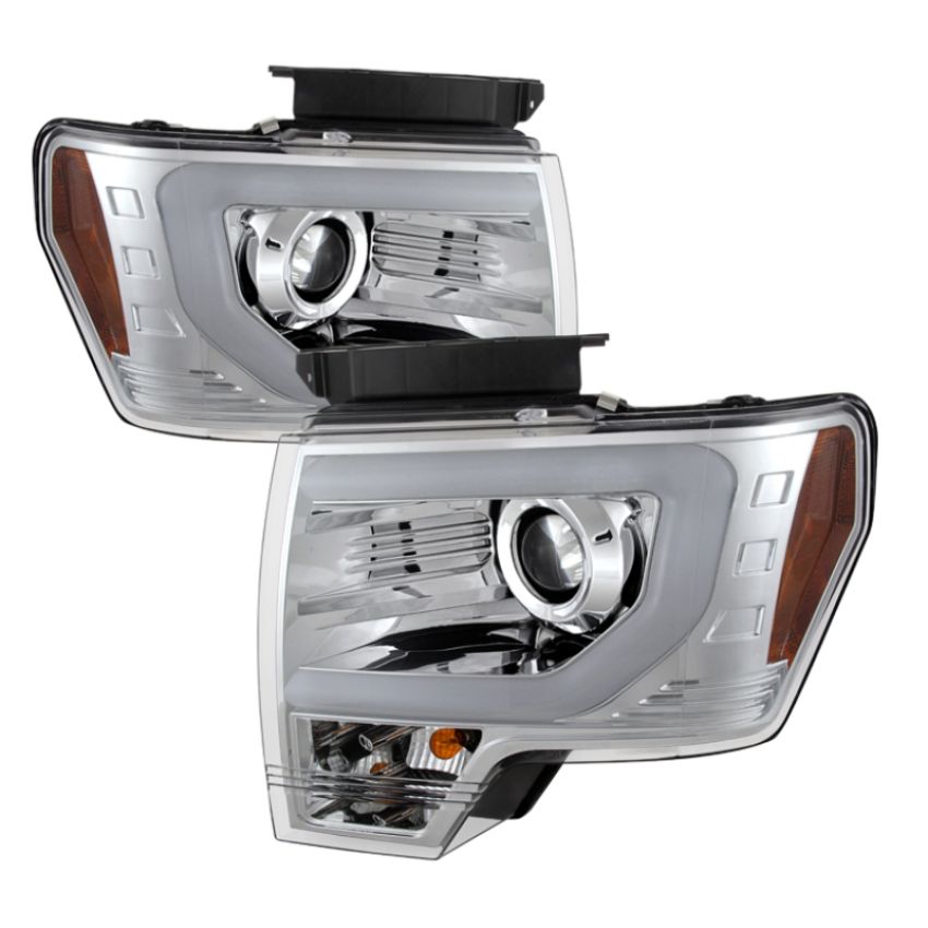 SPYDER 5077639 Projector Headlights - Light Bar DRL - Chrome