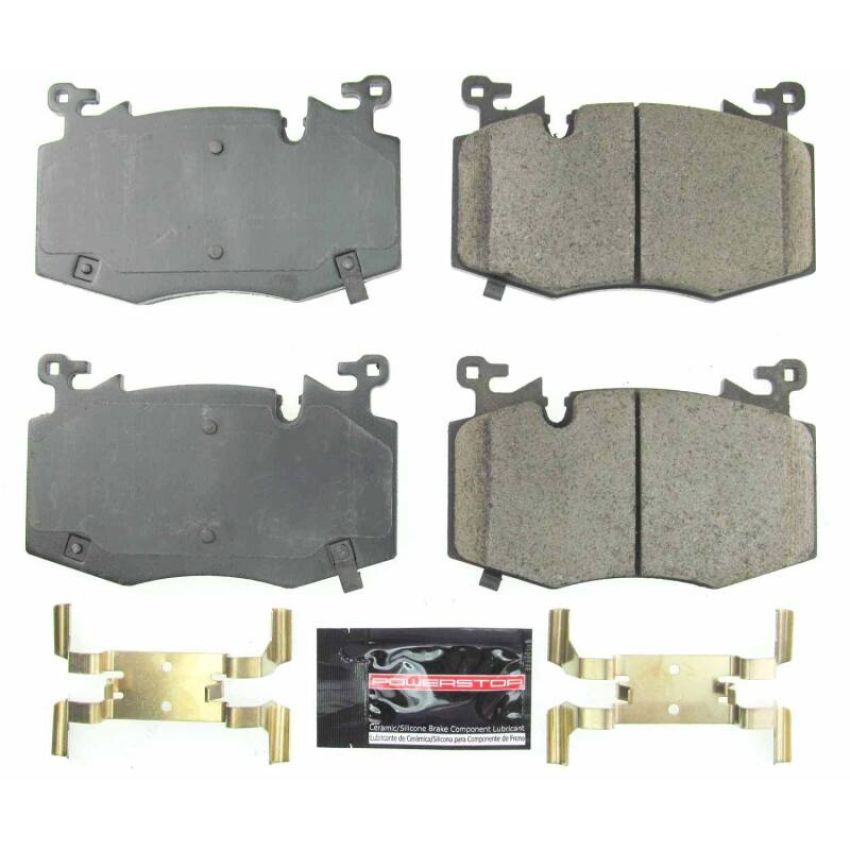PowerStop Z23-8002 PowerStop - Z23 Daily Driver Carbon-Fiber Ceramic Brake Pads with Hardware Kit