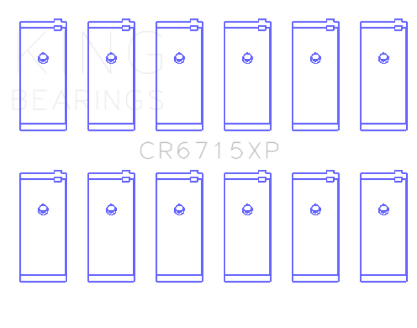 King Nissan TB42/TB45/TB48 L6 4.2L/4.5L/4.8L (Size STD) Tri-Metal Perf Rod Bearing Set