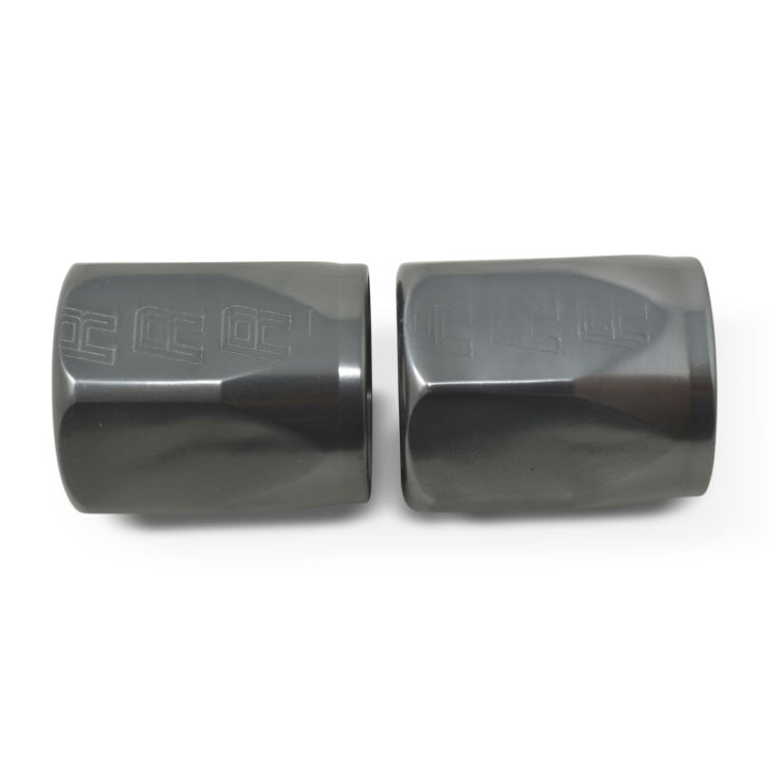 Russell 615521 Hose End Socket -6 AN Polished & Gray Anodized (2 PACK)