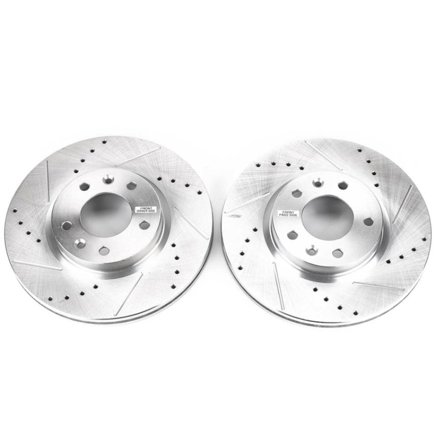 PowerStop JBR1154XPR PowerStop Evolution Performance Drilled, Slotted & Plated Brake Rotor Pair