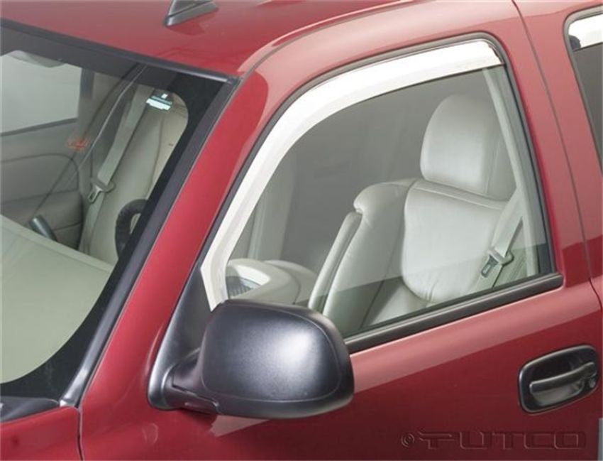Putco 480010 02-06 GMC Sierra EXT cab/Crew Cab (Front Only) - Excl Reg Cab Element Chrome Window Visors