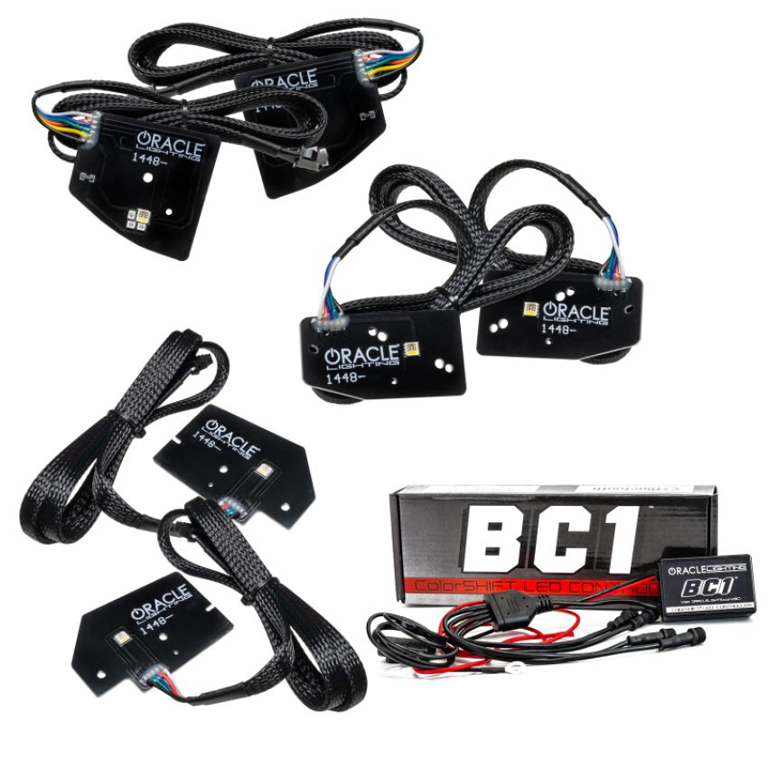 Oracle Lighting 1448-335 2019-2021 RAM 1500 ColorSHIFT(tm) RGBW+A LED Projector Headlight DRL Upgrade Kit
