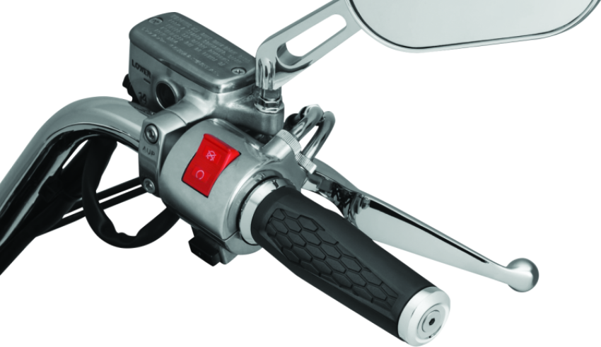Kuryakyn 5926 Hex Grips 1inch Universal Chrome