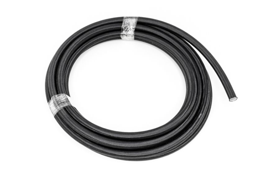 #10 Black Nylon Braided PTFE Hose  20 feet