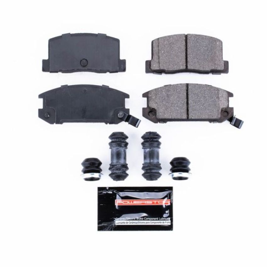 PowerStop Z23-657 PowerStop - Z23 Daily Driver Carbon-Fiber Ceramic Brake Pads with Hardware Kit