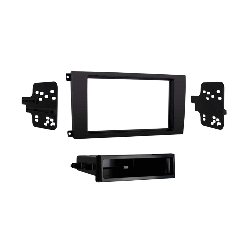 Metra 99-9604B Single/Double Din Dash Kit for Select 2003-2010 Porsche Cayenne Vehicles, Matte Black