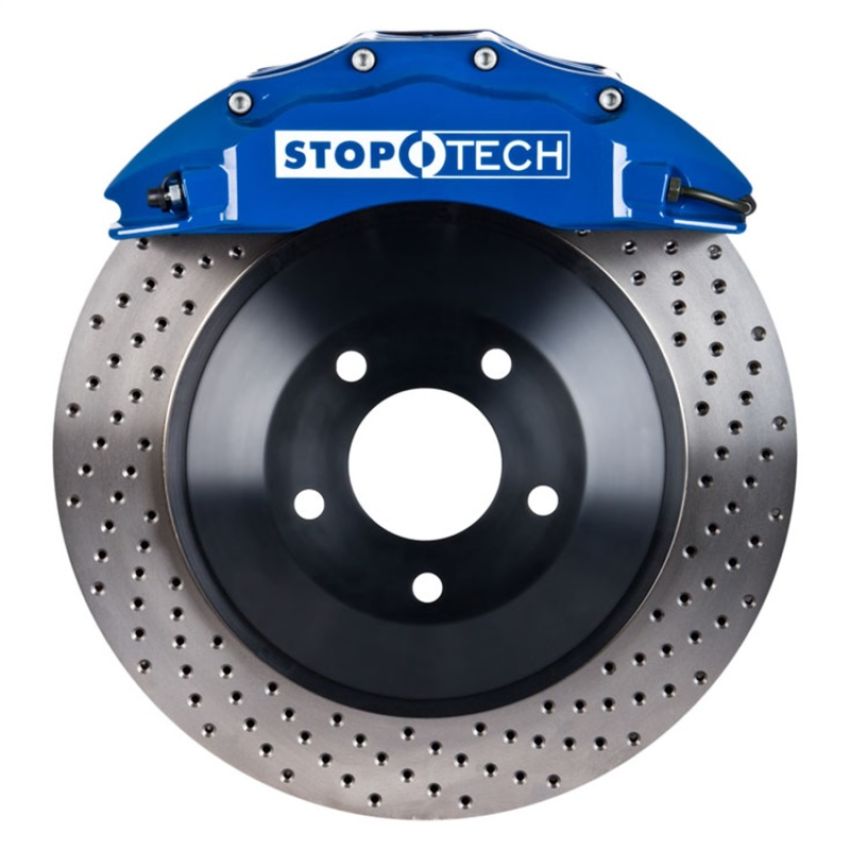 Stoptech 82.243.6100.22 Chrysler 300C Front Touring 1-Piece BBK w/ Blue ST-60 Calipers Slotted Rotor