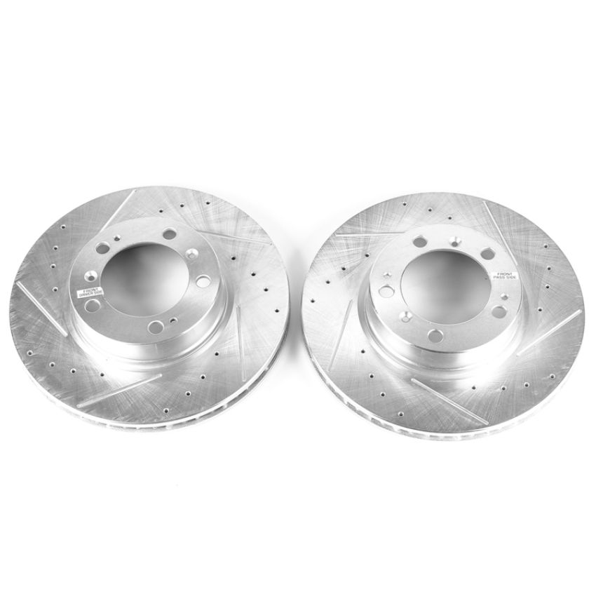 PowerStop EBR834XPR PowerStop Evolution Performance Drilled, Slotted & Plated Brake Rotor Pair