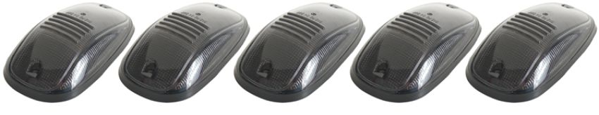 Pacer Performance 20-246S Smoke Hi-5 Cab Roof Light Kit, 03-17 Dodge Style