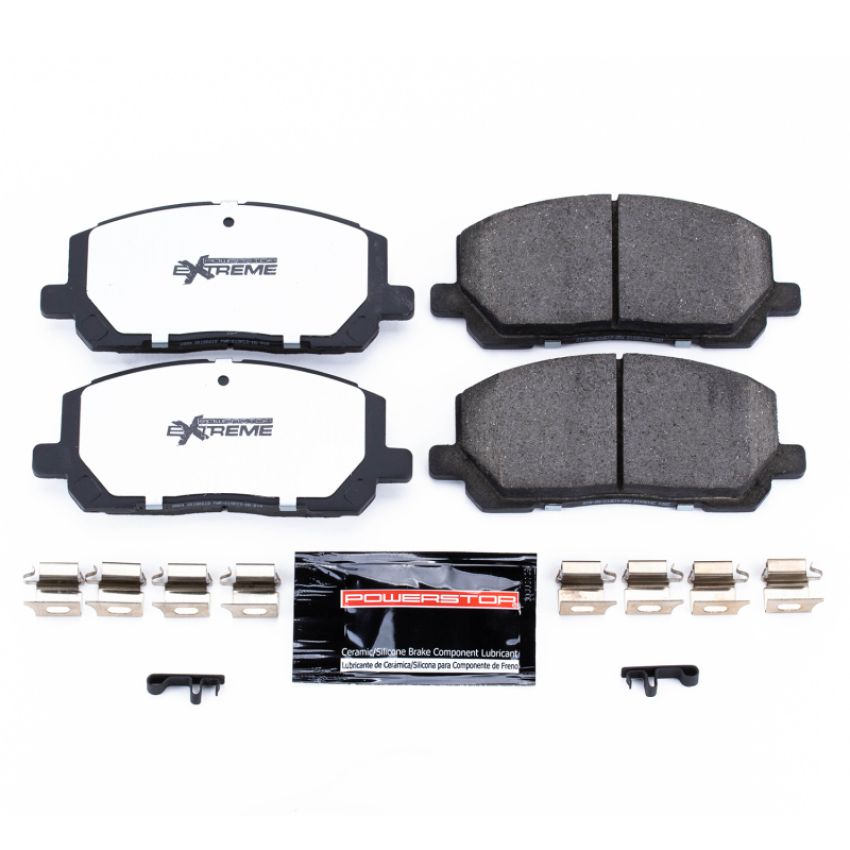 PowerStop Z36-884 PowerStop - Z36 Truck and SUV Carbon-Fiber Ceramic Brake Pads with Hardware Kit