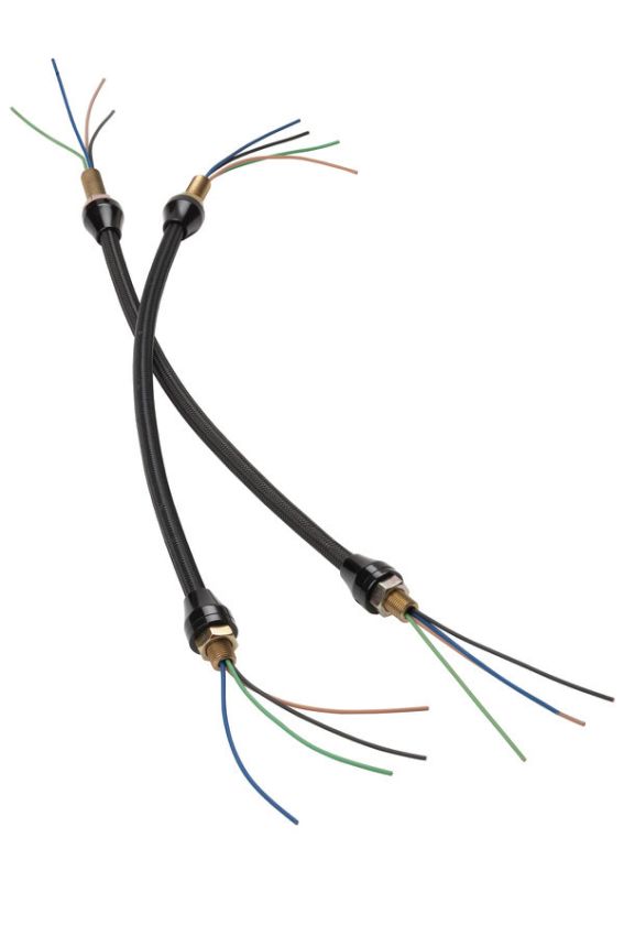 LOKAR LOKXHL-1900 Headlight Braids 14in Long Black Pair