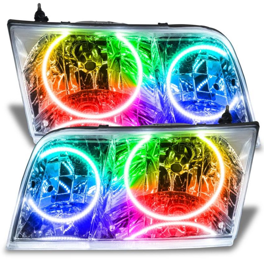 Oracle Lighting 7724-334 SMD Pre-Assembled Headlights, Chrome Bezel, Halogen, ColorSHIFT - No Controller