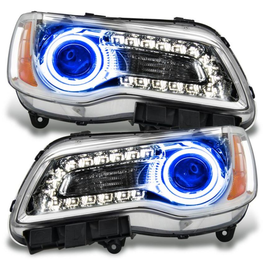 Oracle Lighting 7728-002 SMD Pre-Assembled Headlights, Non-HID, Chrome Bezel, Blue