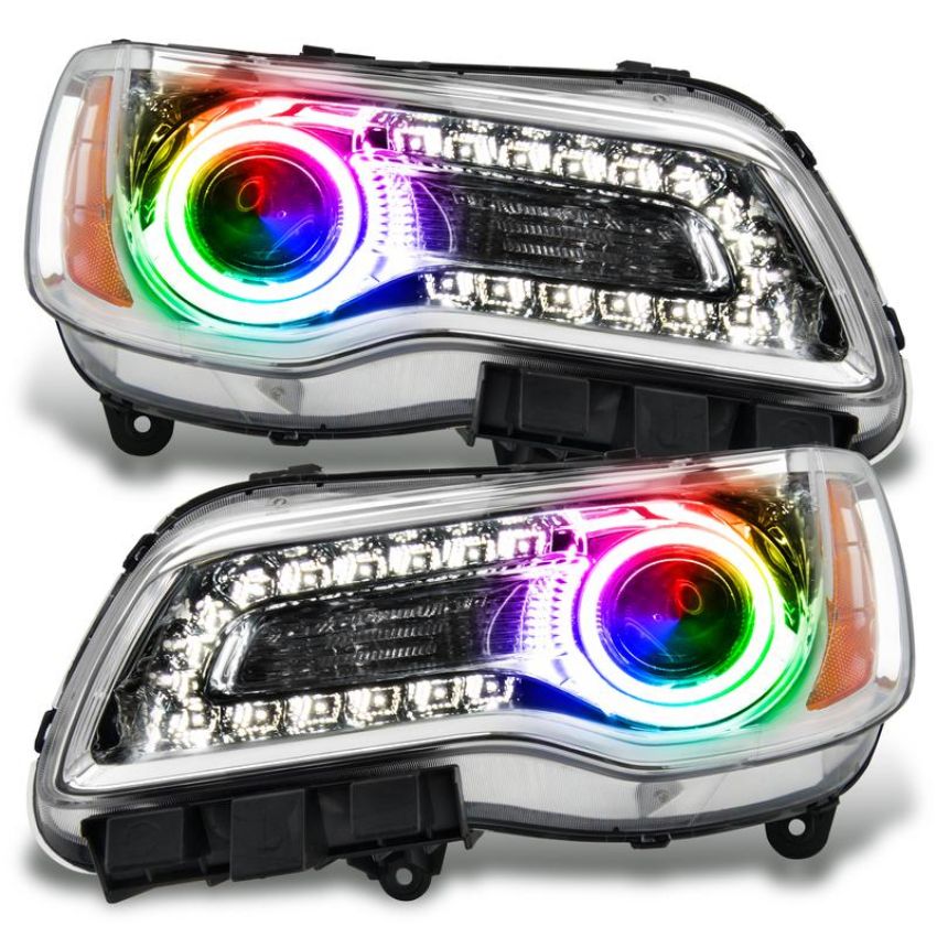 Oracle Lighting 7728-330 SMD Pre-Assembled Headlights, Non-HID, Chrome Bezel, ColorSHIFT