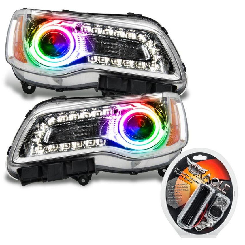 Oracle Lighting 7728-330 SMD Pre-Assembled Headlights, Non-HID, Chrome Bezel, ColorSHIFT