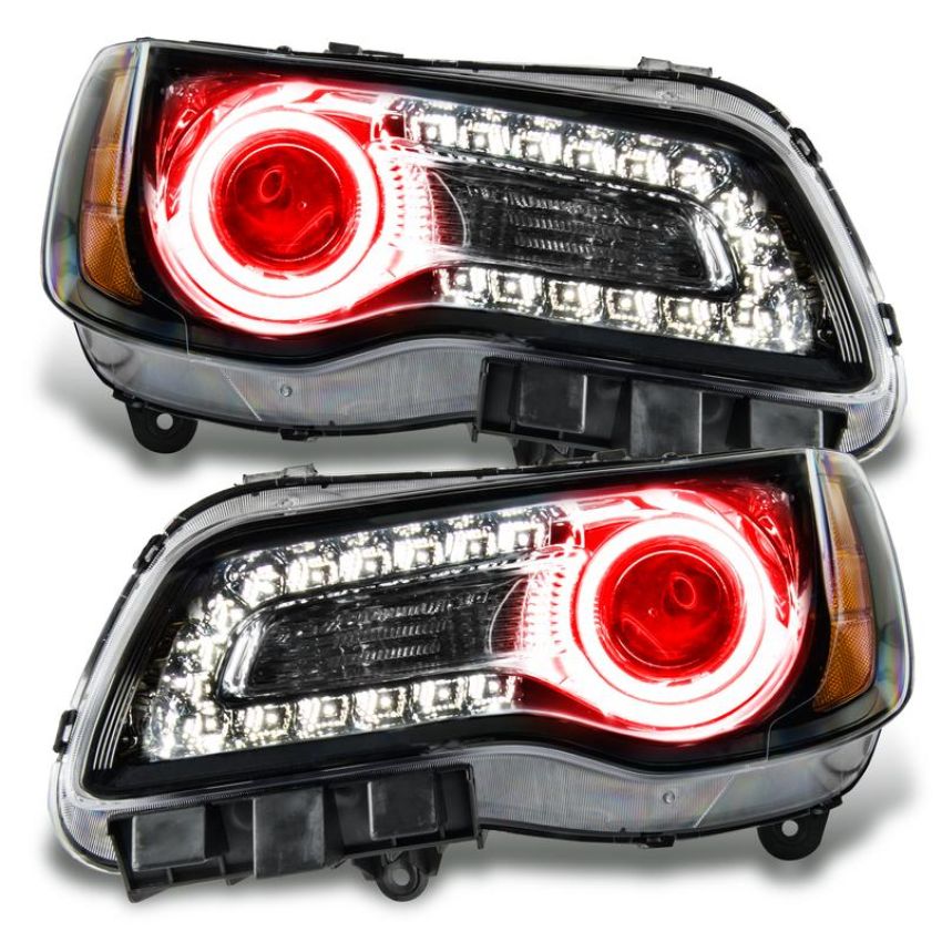 Oracle Lighting 7729-003 SMD Pre-Assembled Headlights, Non-HID, Black, Red