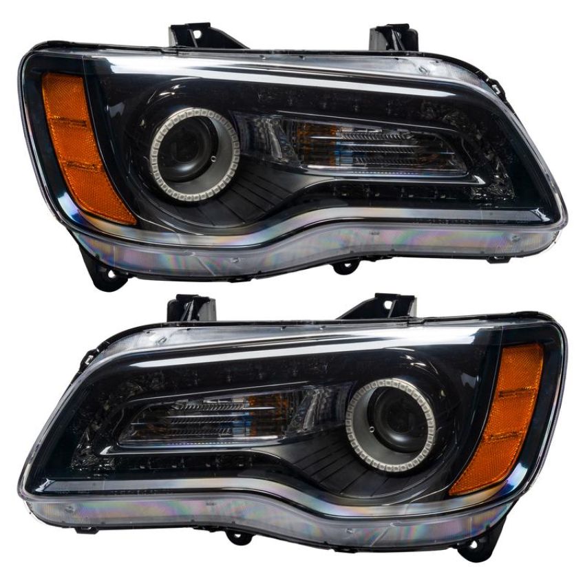 Oracle Lighting 7729-003 SMD Pre-Assembled Headlights, Non-HID, Black, Red