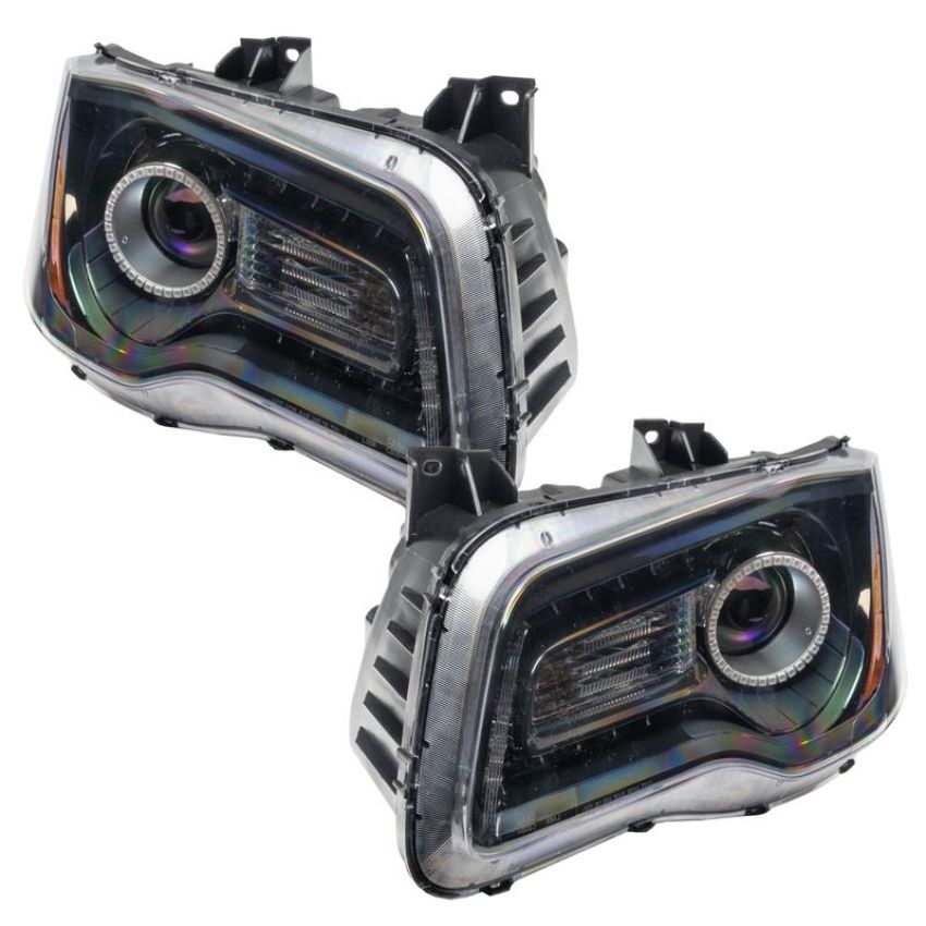 Oracle Lighting 7729-005 SMD Pre-Assembled Headlights, Non-HID, Black Bezel, Amber