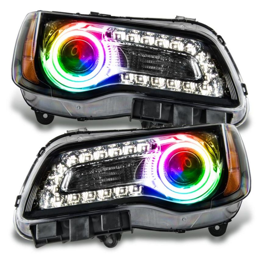 Oracle Lighting 7729-333 SMD Pre-Assembled Headlights, Non-HID, Black Bezel, ColorSHIFT(tm) 2.0