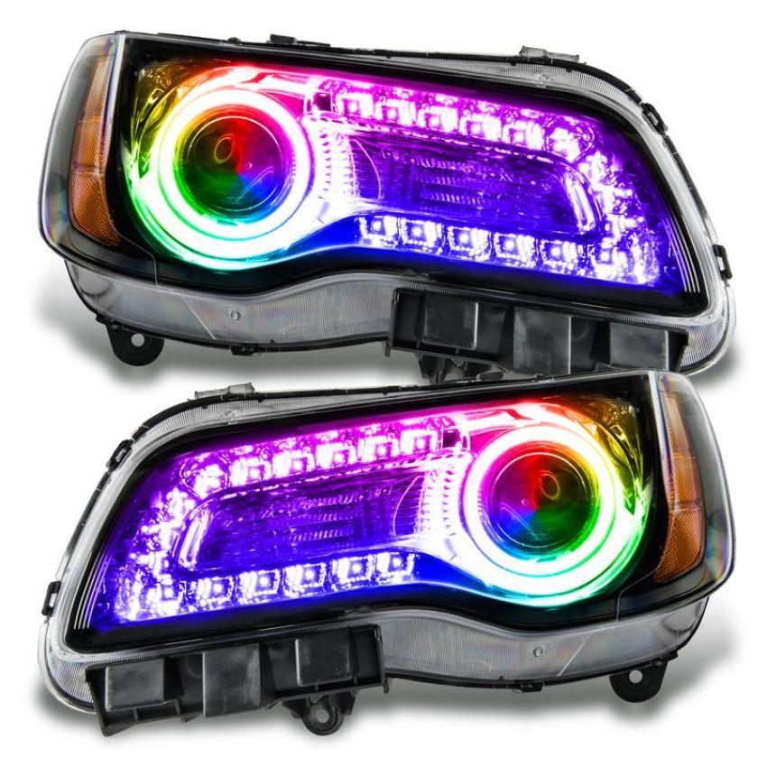 Oracle Lighting 7731-334 SMD Pre-Assembled Headlights, Non-HID, Black Bezel, ColorSHIFT(tm) DRL