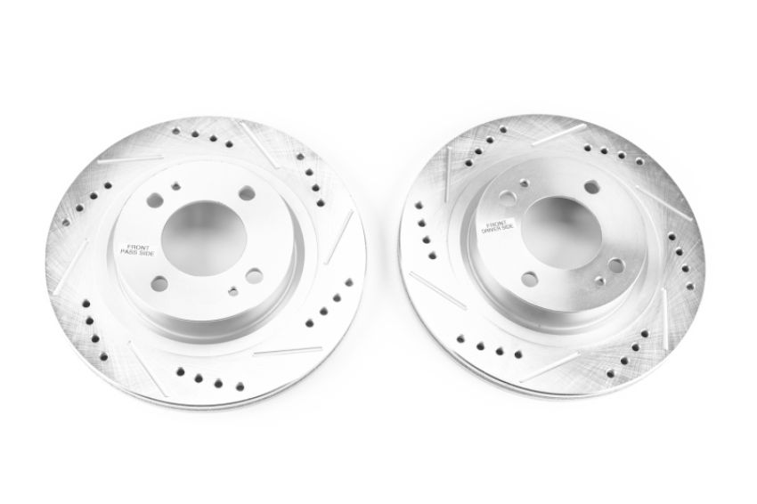 PowerStop JBR1762XPR PowerStop Evolution Performance Drilled, Slotted & Plated Brake Rotor Pair