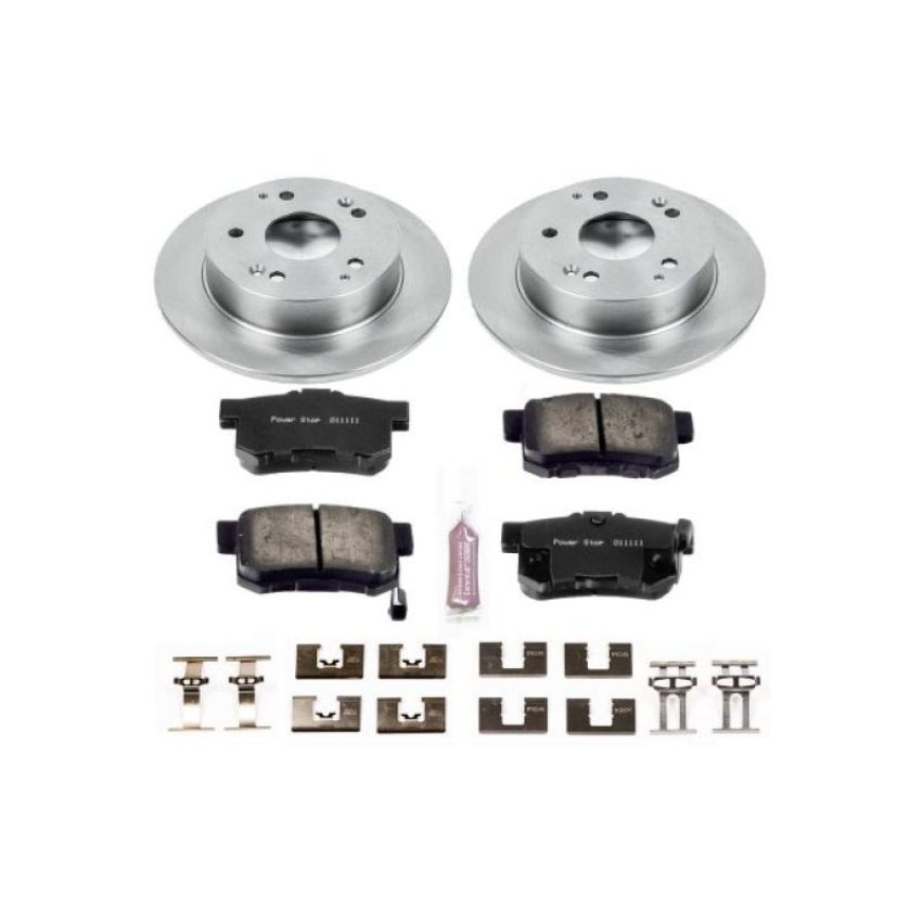 PowerStop KOE2270 OE Stock Replacement Low-Dust Ceramic Brake Pad and Rotor Kit