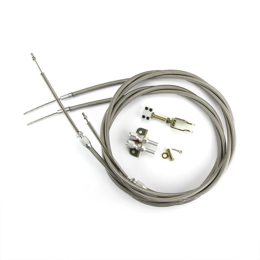 LOKAR LOKEC-80FHT Universal E-Brake Cables Stainless