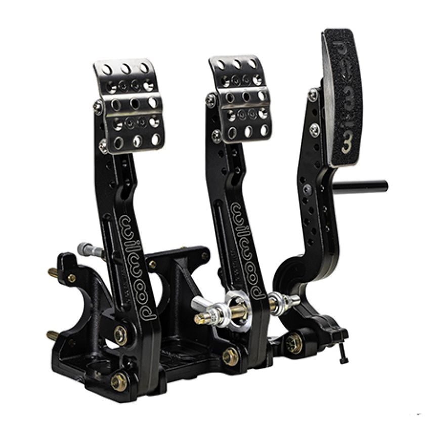 Wilwood 340-16604 Adjustable Tru-Bar Brake, Clutch, Throttle - Floor Mount - 4.75-5.75:1