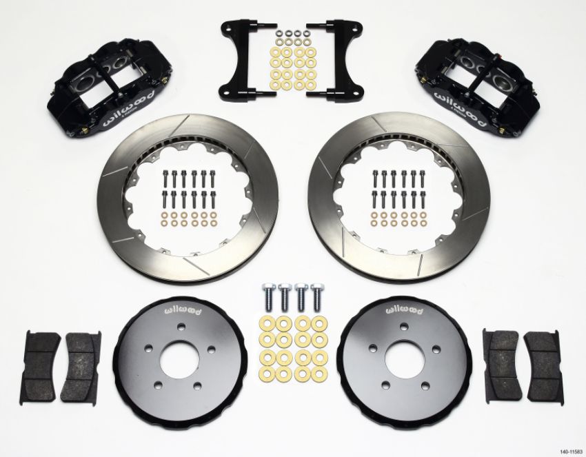 Wilwood 140-11583 Narrow Superlite 6R Front Hat Kit 13.06in Nissan 370Z/Fiti G37