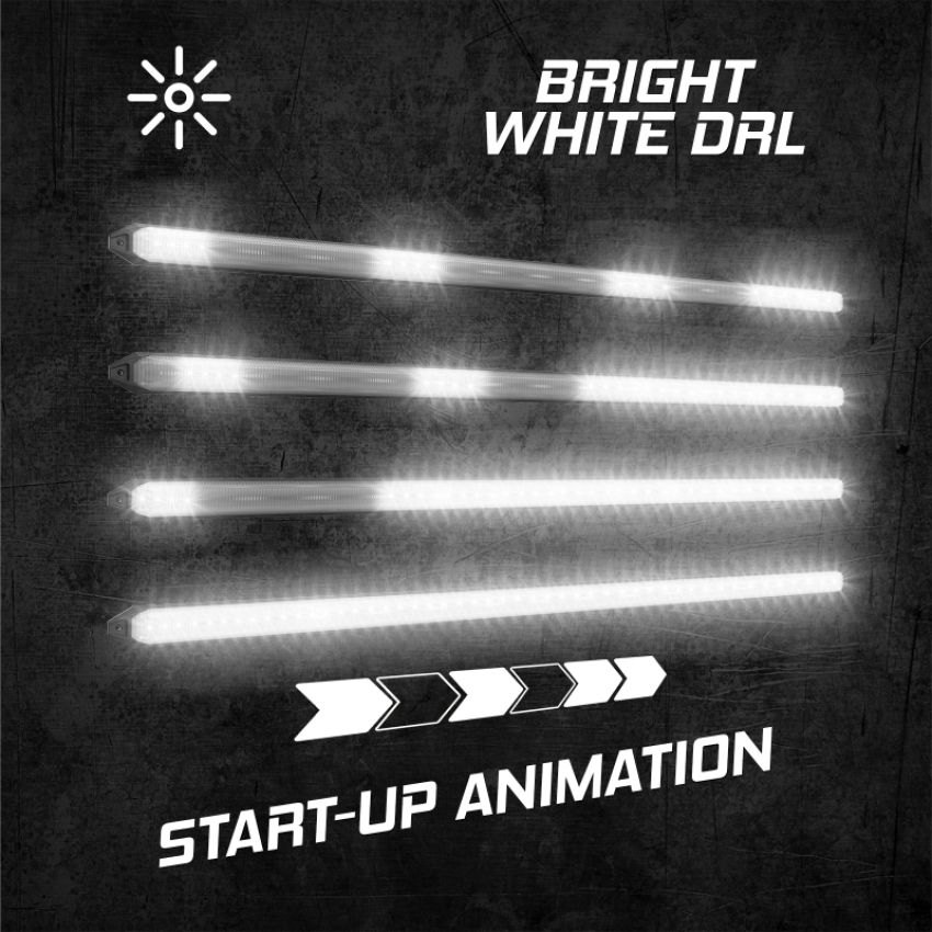 XKGLOW XK041029-11 XK Glow 11In Switchback Grill Lights with Start-up Animation & Sequential Turn Signals
