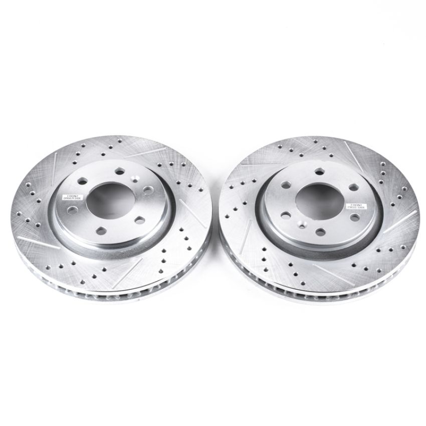 PowerStop AR8661XPR PowerStop Evolution Performance Drilled, Slotted & Plated Brake Rotor Pair