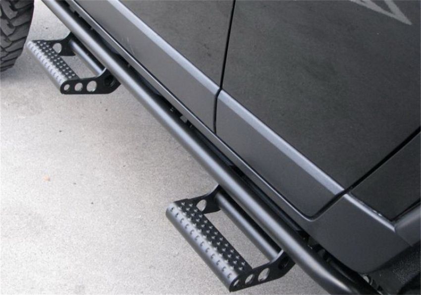 N-Fab N164RKRCCS4 RKR Step System 16-17 Nissan Titan/Titan XD Crew Cab - Tex. Black - 1.75in
