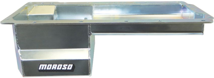 Moroso 20148 GM LS Swap/Early F-Body (w/Rear Sump & Remote Oil Filter Adapter) Wet Sump 6in Steel Oil Pan