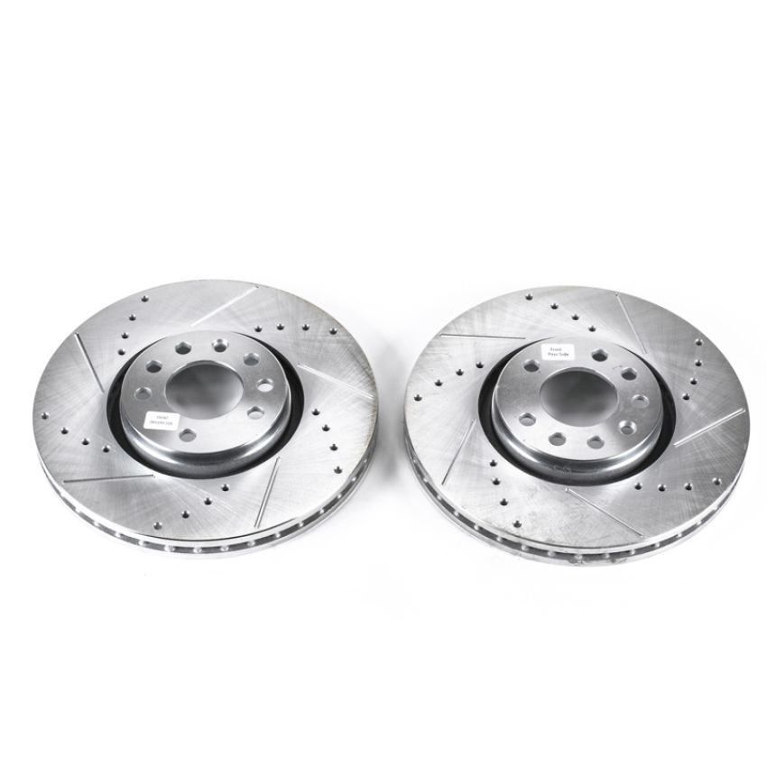 PowerStop EBR687XPR PowerStop Evolution Performance Drilled, Slotted & Plated Brake Rotor Pair