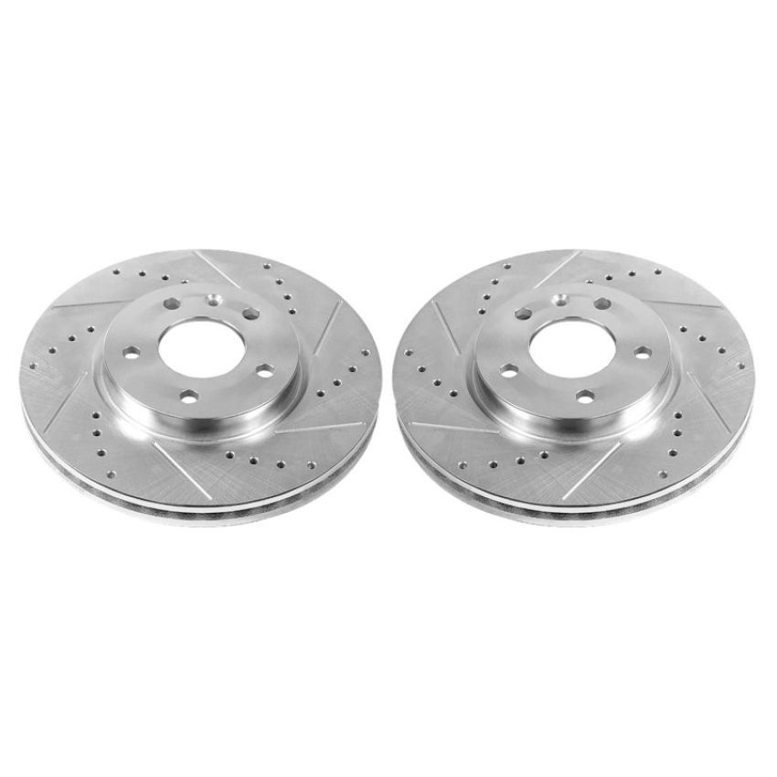 PowerStop AR82206XPR PowerStop Evolution Performance Drilled, Slotted & Plated Brake Rotor Pair