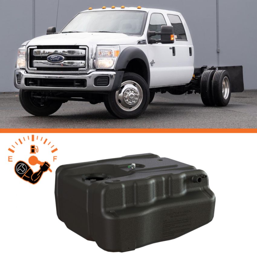 Titan Fuel Tanks 8020011 11-19 Ford F-350/F-450 Narrow Frame 40 Gallon After-Axle Utility Fuel Tank