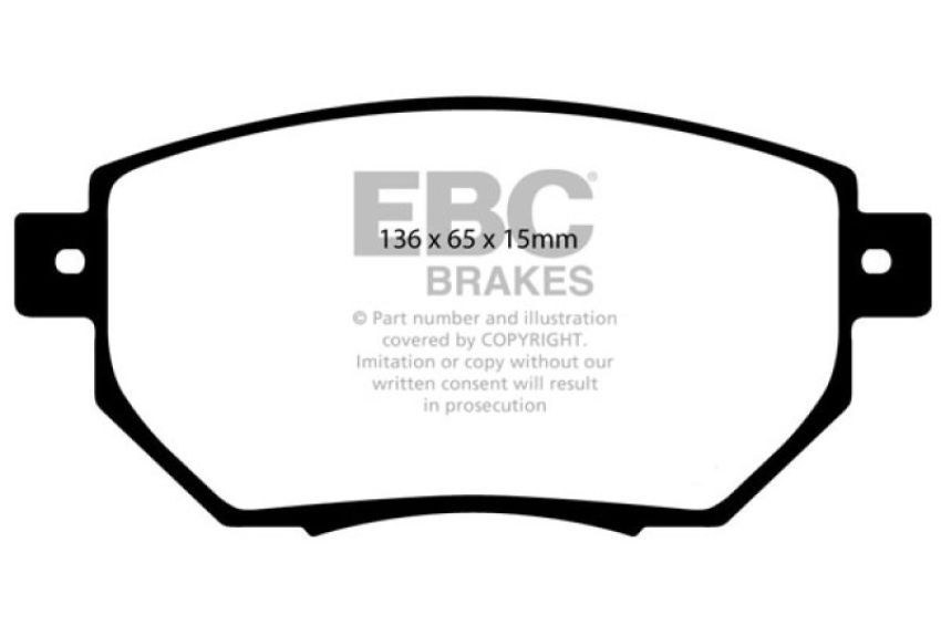 EBC Brakes DP41659R Yellowstuff Street And Track Brake Pads
