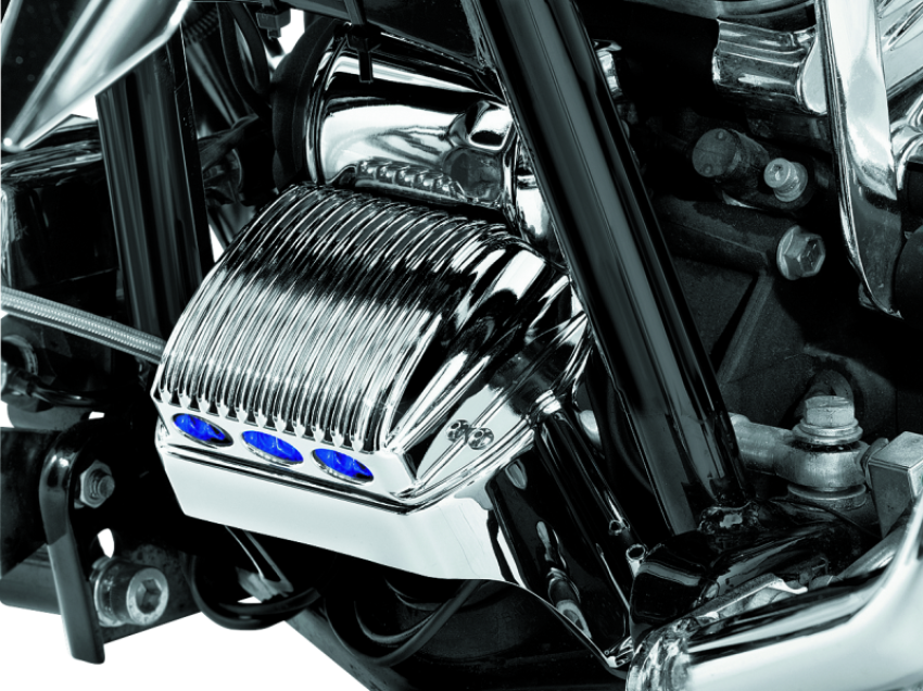Kuryakyn 1547 Regulator Cover 97-11 Touring Chrome