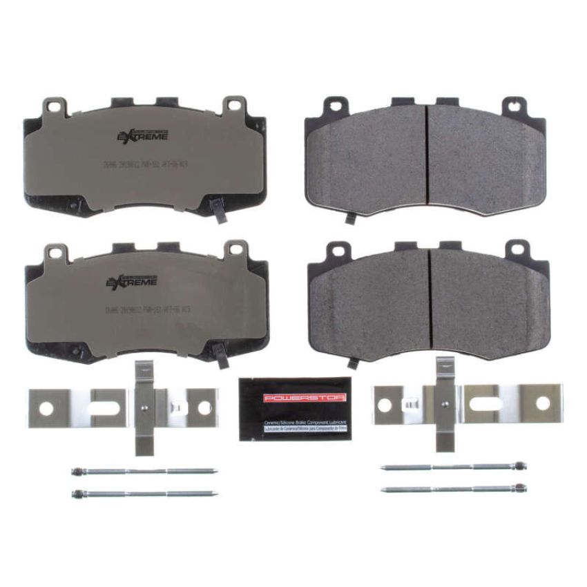 PowerStop Z26-6006 PowerStop - Z26 Performance Carbon-Fiber Ceramic Brake Pads with Hardware Kit