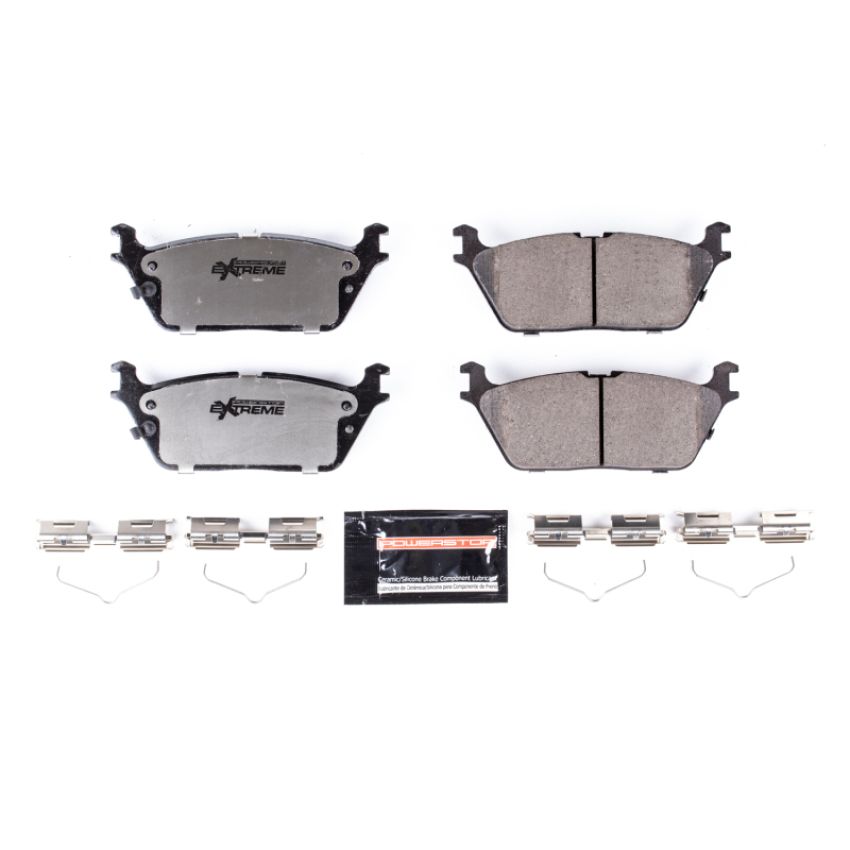 PowerStop Z36-2169 PowerStop - Z36 Truck and SUV Carbon-Fiber Ceramic Brake Pads with Hardware Kit