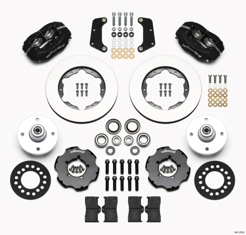 Wilwood 140-12535 Forged Dynalite Front Kit 10.75in 64-65 Mustang 6 Cylinder 4-lug